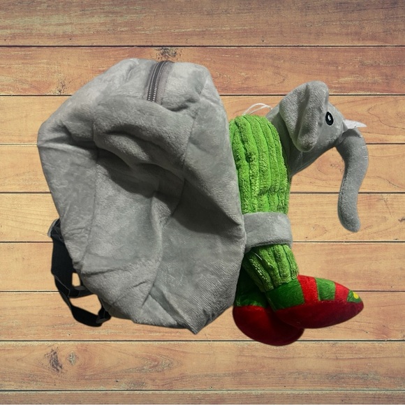 Lirili Larila Elephant Brainrot Backpack Detachable Plush Toy - Picture 3 of 6